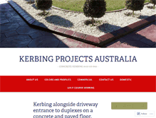 Tablet Screenshot of kerbingprojectsaustralia.com